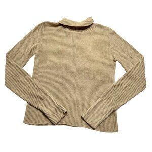 SIR Ribbed Turtleneck Sweater in Tan